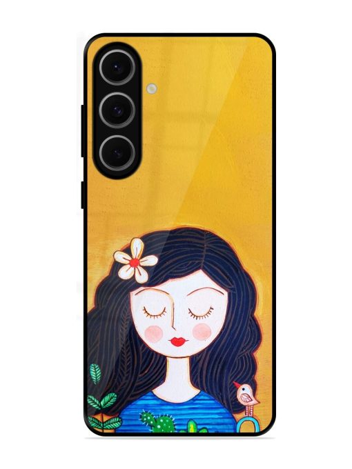 Girl Illustration Glossy Soft Edge Case for Samsung Galaxy S24 Fe (5G)