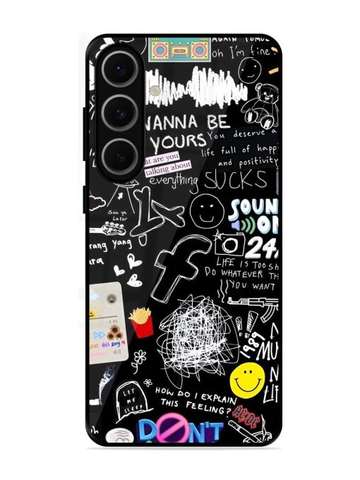 Doodle Diary Glossy Soft Edge Case for Samsung Galaxy S24 Fe (5G)