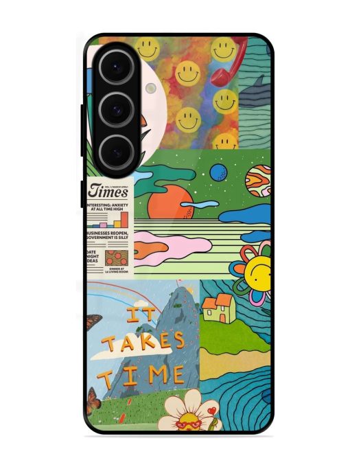 Groovy Vibes Glossy Soft Edge Case for Samsung Galaxy S24 Fe (5G)