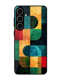Geometric Harmony Glossy Soft Edge Case for Samsung Galaxy S24 Fe (5G)