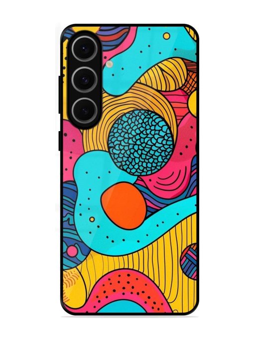 Psychedelic Patterns Glossy Soft Edge Case for Samsung Galaxy S24 Fe (5G)