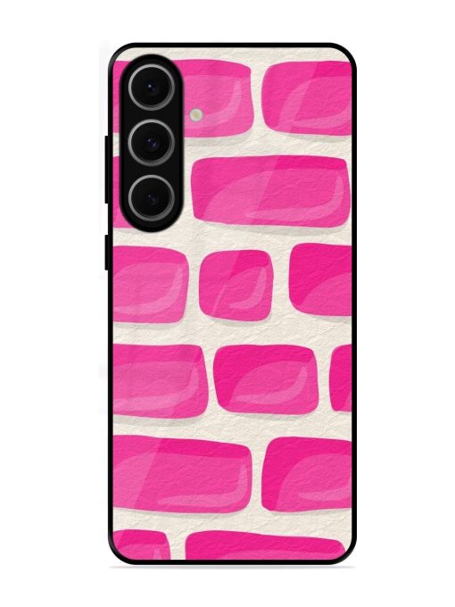 Pink Brick Wall Glossy Soft Edge Case for Samsung Galaxy S24 Fe (5G)