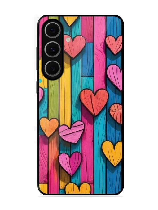 Rainbow Of Hearts Glossy Soft Edge Case for Samsung Galaxy S24 Fe (5G)