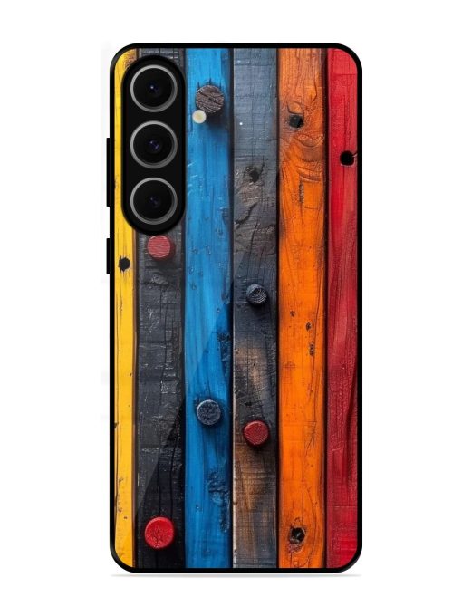 Rainbow Plank Glossy Soft Edge Case for Samsung Galaxy S24 Fe (5G)