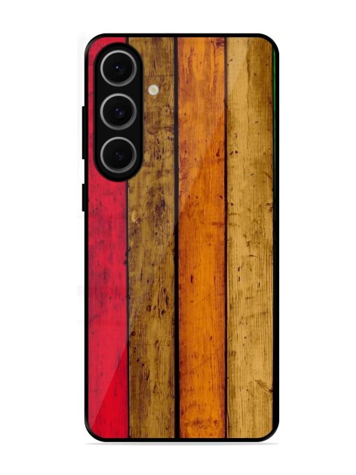 Colorful Woodgrain Glossy Soft Edge Case for Samsung Galaxy S24 Fe (5G)