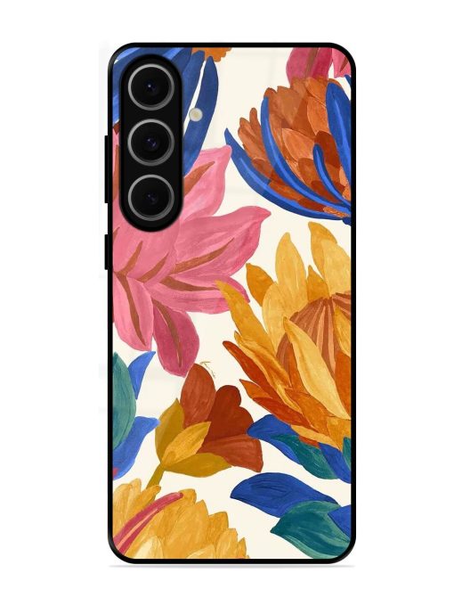 Blooming Tapestry Glossy Soft Edge Case for Samsung Galaxy S24 Fe (5G)