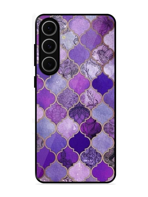 Purple Mosaic Magic Glossy Soft Edge Case for Samsung Galaxy S24 Fe (5G)