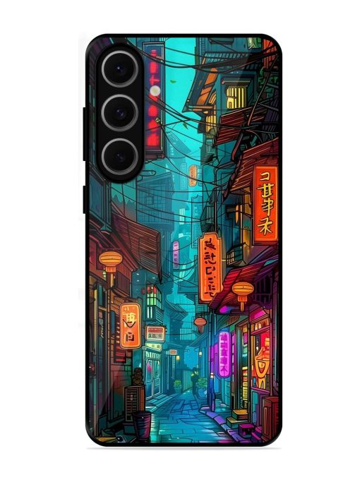 Neon Nightscape Glossy Soft Edge Case for Samsung Galaxy S24 Fe (5G)