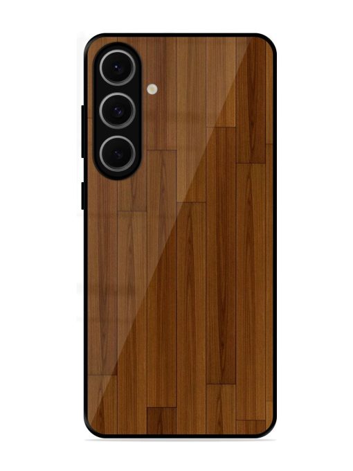 Warm Woodgrain Glossy Soft Edge Case for Samsung Galaxy S24 Fe (5G)