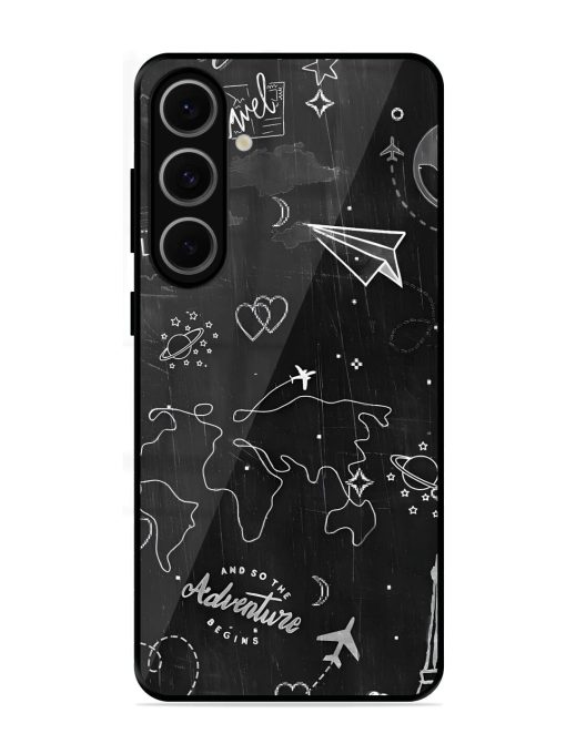 Wanderlust Sketchbook Glossy Soft Edge Case for Samsung Galaxy S24 Fe (5G)