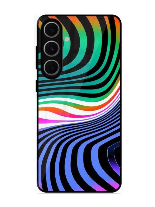 Psychedelic Waves Glossy Soft Edge Case for Samsung Galaxy S24 Fe (5G)