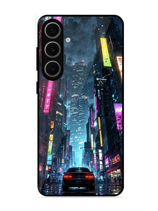 Neon Nightscape Glossy Soft Edge Case for Samsung Galaxy S24 Fe (5G)