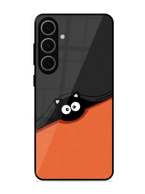 Peek-A-Boo Kitty Glossy Soft Edge Case for Samsung Galaxy S24 Fe (5G)