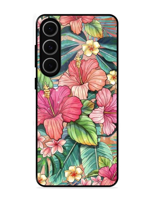 Tropical Tapestry Glossy Soft Edge Case for Samsung Galaxy S24 Fe (5G)