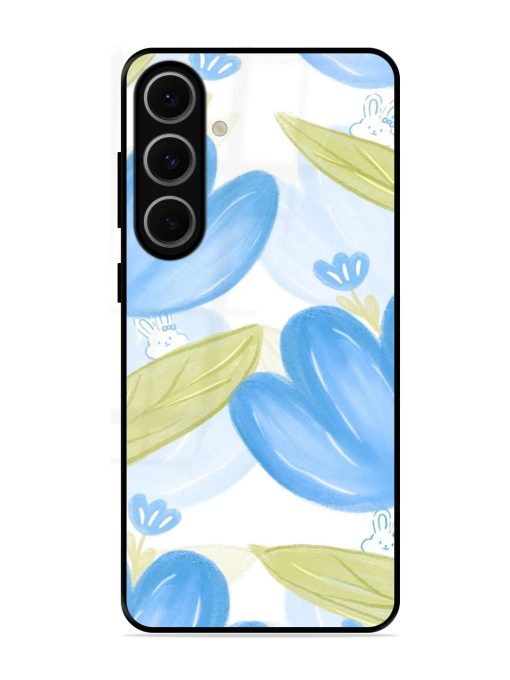 Bunny'S Blue Garden Glossy Soft Edge Case for Samsung Galaxy S24 Fe (5G)