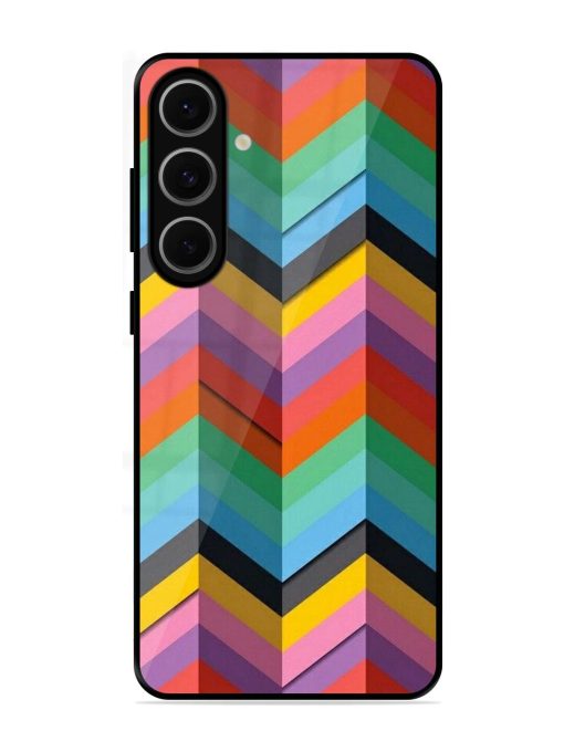 Colorful Zigzag Glossy Soft Edge Case for Samsung Galaxy S24 Fe (5G)