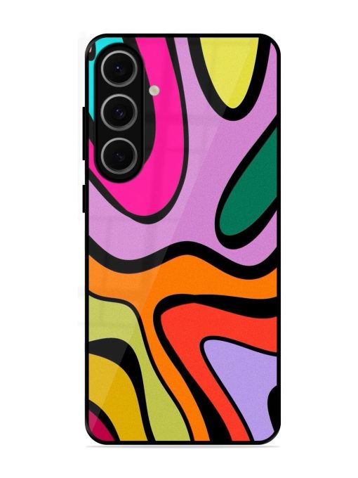 Groovy Swirls Glossy Soft Edge Case for Samsung Galaxy S24 Fe (5G)