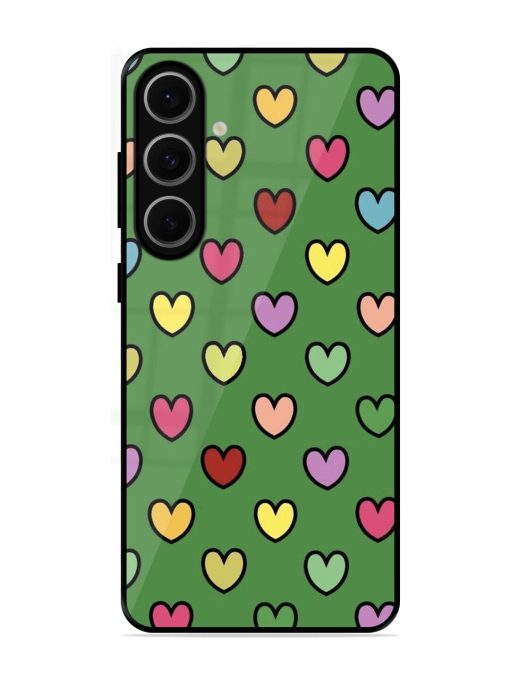 Rainbow Heart Parade Glossy Soft Edge Case for Samsung Galaxy S24 Fe (5G)
