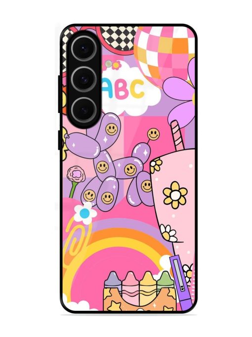 Whimsical Y2K Chaos Glossy Soft Edge Case for Samsung Galaxy S24 Fe (5G)