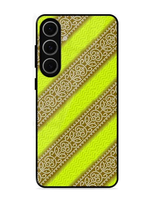 Golden Bandana Bliss Glossy Soft Edge Case for Samsung Galaxy S24 Fe (5G)