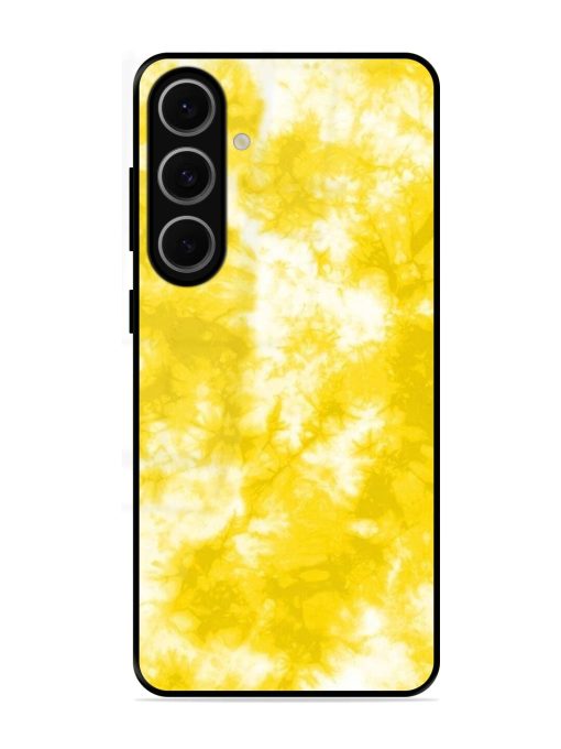 Golden Tie-Dye Twirl Glossy Soft Edge Case for Samsung Galaxy S24 Fe (5G)