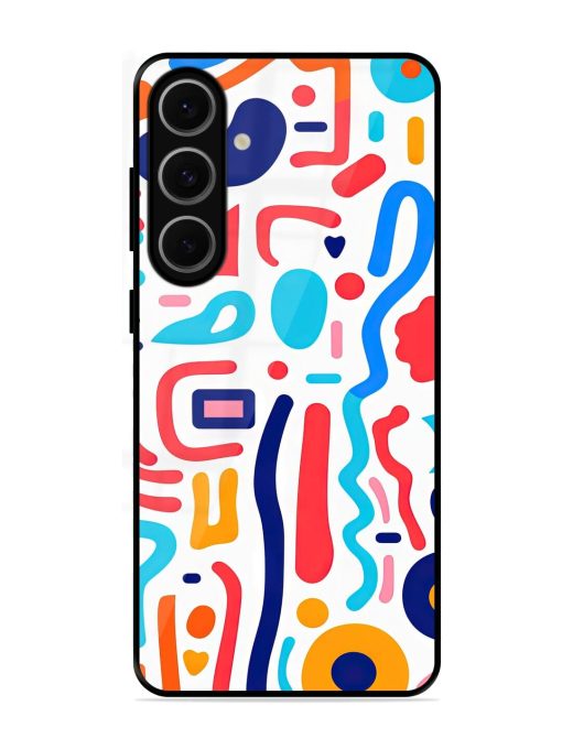 Whimsical Doodle Chaos Glossy Soft Edge Case for Samsung Galaxy S24 Fe (5G)