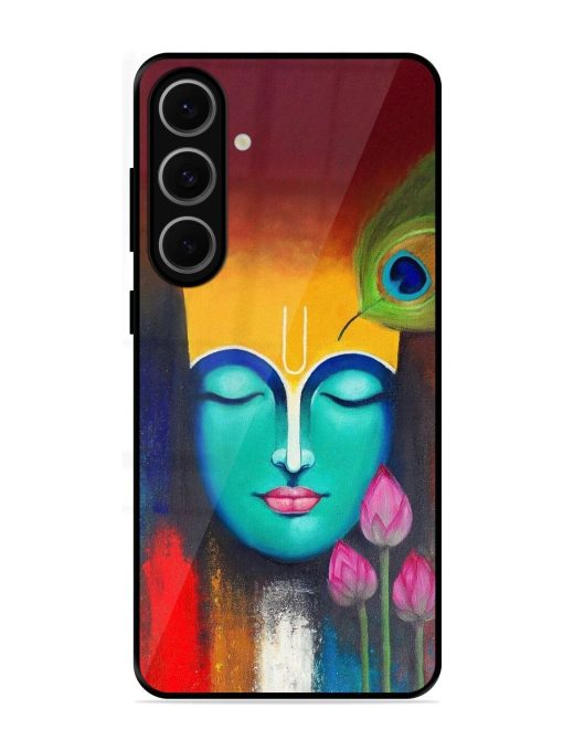 Divine Tranquility: The Face Of Krishna Glossy Soft Edge Case for Samsung Galaxy S24 Fe (5G)