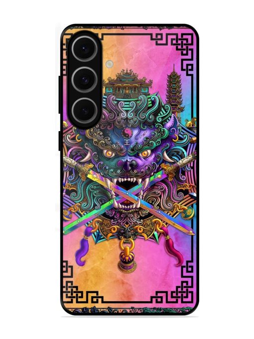 Psychedelic Fu Dog Tapestry Glossy Soft Edge Case for Samsung Galaxy S24 Fe (5G)