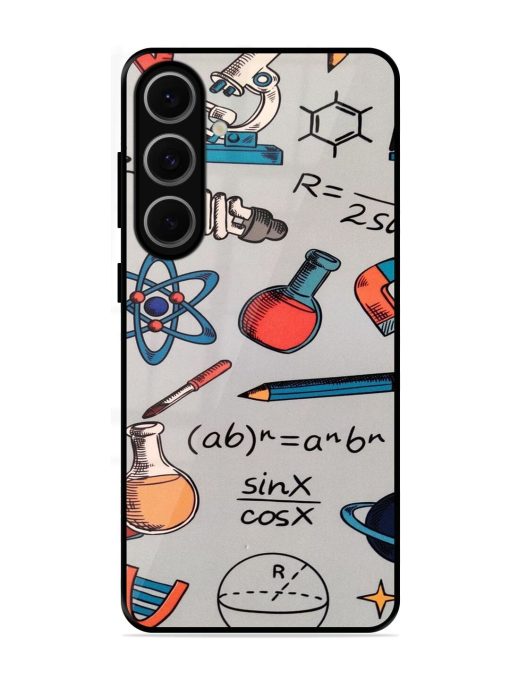 Science Doodle Delight Glossy Soft Edge Case for Samsung Galaxy S24 Fe (5G)