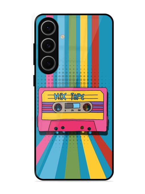 Retro Cassette Tapes Glossy Soft Edge Case for Samsung Galaxy S24 Fe (5G)