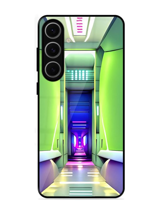 Neon Corridor Glossy Soft Edge Case for Samsung Galaxy S24 Fe (5G)