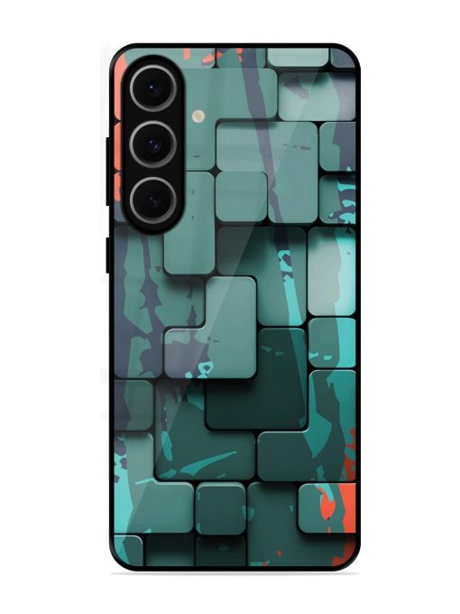 Abstract Geometric Mosaic Glossy Soft Edge Case for Samsung Galaxy S24 Fe (5G)