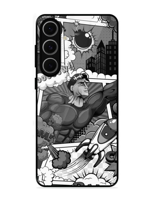 Comic Book Chaos Glossy Soft Edge Case for Samsung Galaxy S24 Fe (5G)