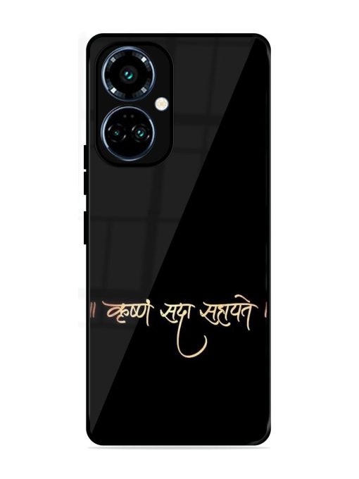 Krishna Sada Sahayate Glossy Soft Edge Case for Tecno Camon 19 Pro (5G) Chachhi