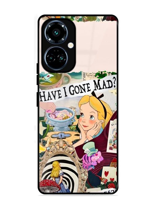 Mad Hatter'S Collage Glossy Soft Edge Case for Tecno Camon 19 Pro (5G) Chachhi