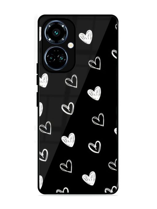 Scattered Hearts Glossy Soft Edge Case for Tecno Camon 19 Pro (5G)