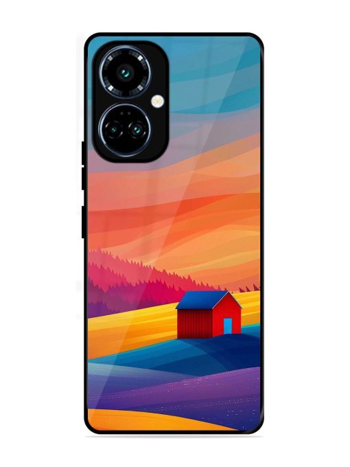 Sunset Solitude Glossy Soft Edge Case for Tecno Camon 19 Pro (5G)