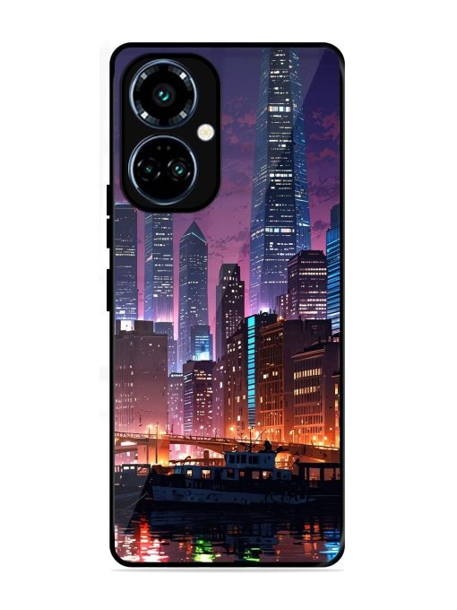 Neon Nightscape Glossy Soft Edge Case for Tecno Camon 19 Pro (5G)
