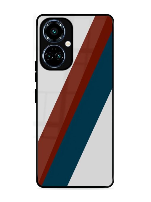Slanted Stripes Glossy Soft Edge Case for Tecno Camon 19 Pro (5G)