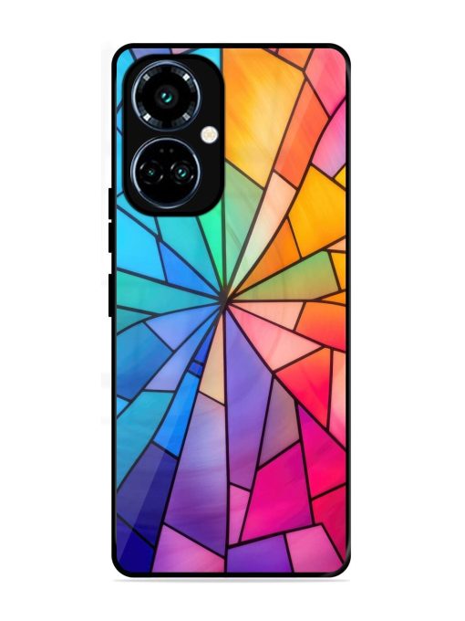 Stained Glass Kaleidoscope Of Colors Glossy Soft Edge Case for Tecno Camon 19 Pro (5G)