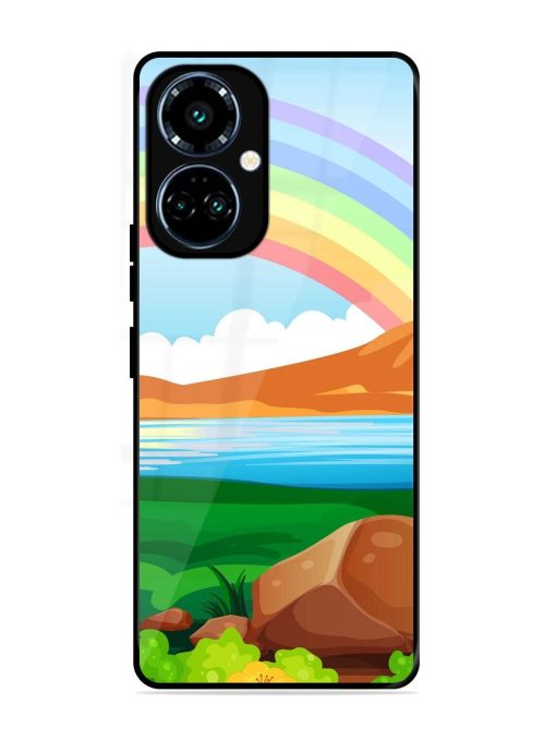 Rainbow Over The Lake Glossy Soft Edge Case for Tecno Camon 19 Pro (5G)