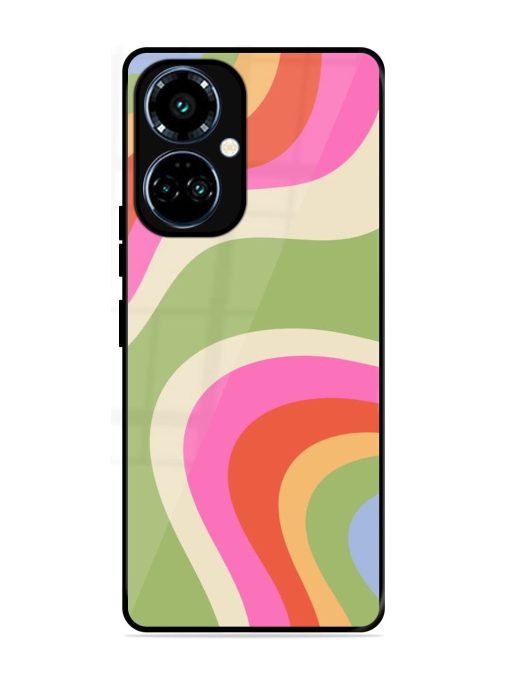 Wavy Rainbow Wonderland Glossy Soft Edge Case for Tecno Camon 19 Pro (5G)