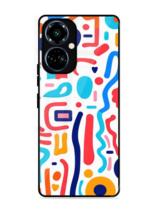 Whimsical Doodle Chaos Glossy Soft Edge Case for Tecno Camon 19 Pro (5G)