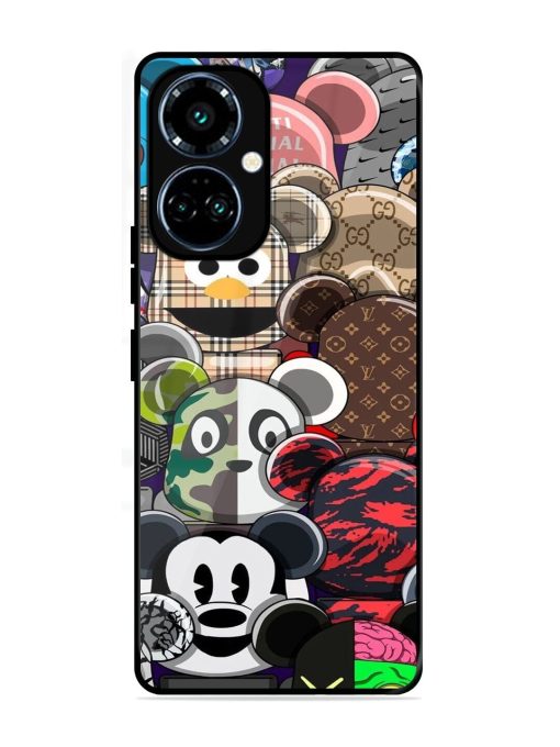 Streetwear Bearbrick Extravaganza Glossy Soft Edge Case for Tecno Camon 19 Pro (5G)