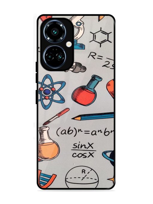 Science Doodle Delight Glossy Soft Edge Case for Tecno Camon 19 Pro (5G)