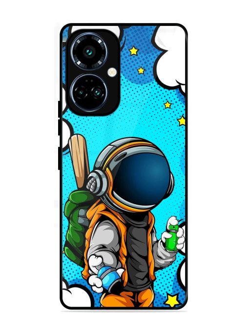 Space Graffiti Artist Glossy Soft Edge Case for Tecno Camon 19 Pro (5G)