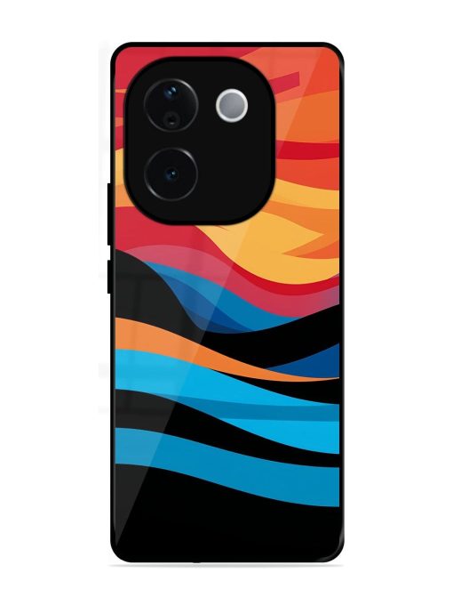 Blazing Currents Glossy Soft Edge Case for Vivo T3 Pro (5G)