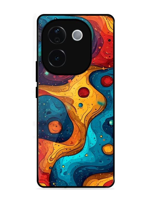 Cosmic Swirl Glossy Soft Edge Case for Vivo T3 Pro (5G)