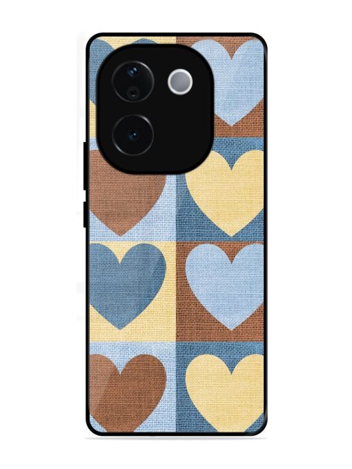 Hearts On Canvas Glossy Soft Edge Case for Vivo T3 Pro (5G)