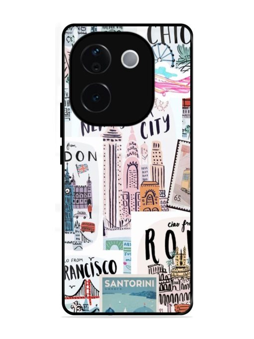 Travelogue Glossy Soft Edge Case for Vivo T3 Pro (5G)